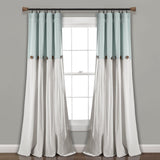 Linen Button Window Curtain Panel