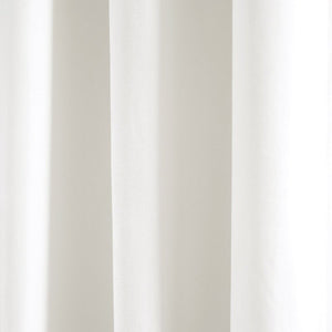 Prima Velvet Solid Grommet Light Filtering Window Curtain Panel Set