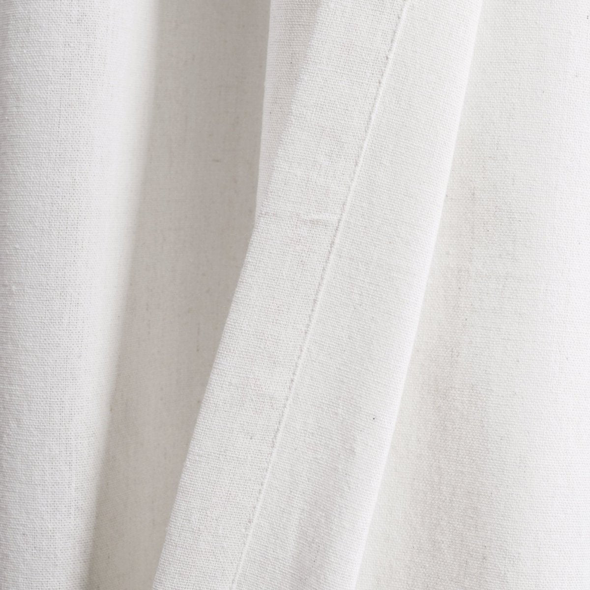 Linen Lace Window Curtain Panel Set