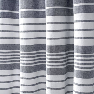 Nantucket Yarn Dyed Tassel Fringe Window Curtain Panel Set