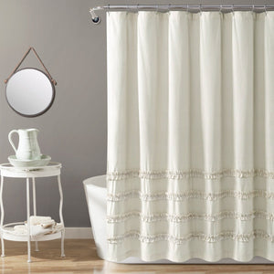 Vintage Stripe Yarn Dyed Shower Curtain