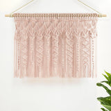 Boho Macrame Textured Cotton Valance