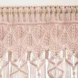 Boho Macrame Textured Cotton Valance