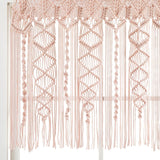 Boho Macrame Textured Cotton Valance