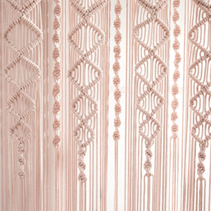 Boho Macrame Textured Cotton Window Curtain