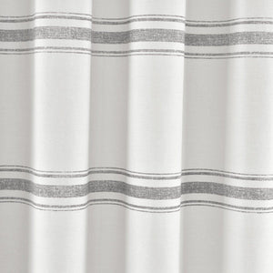 Farmhouse Stripe 100% Cotton Shower Curtain