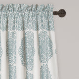 Stripe Medallion Light Filtering Window Curtain Set