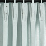 Linen Button Pinched Pleat Window Curtain Panel