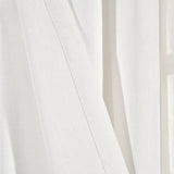 Linen Button Pinched Pleat Window Curtain Panel