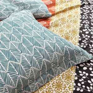 Bohemian Stripe Cotton Reversible Duvet Cover Set