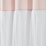 Tulle Skirt Colorblock Shower Curtain