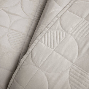 Mid Century Circle Cotton Quilt 3 Piece Set