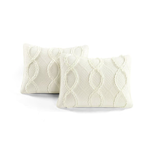 Avon Textured Ruffle Quilt 3 Piece Set