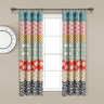 Bohemian Stripe Window Curtain Panel Set