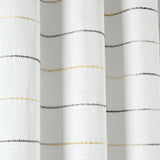 Ombre Stripe Yarn Dyed Recycled Cotton Blend Shower Curtain