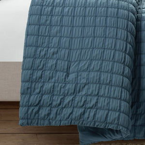 Crinkle Textured Dobby Comforter Set