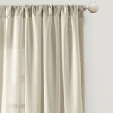 Tulle Skirt Solid Window Curtain Panel Set