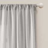 Tulle Skirt Solid Window Curtain Panel Set