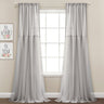 Tulle Skirt Solid Window Curtain Panel Set