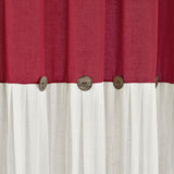 Linen Button Shower Curtain