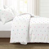 Rainbow Tufted Dot Comforter Set