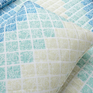 Medallion Ombre Reversible Quilt 3 Piece Set