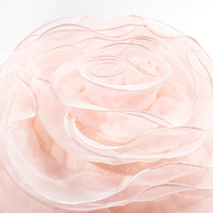 Ruffle Flower Layer Round Decorative Pillow