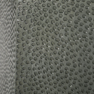 Modern Hammered Iron Geometric End Table