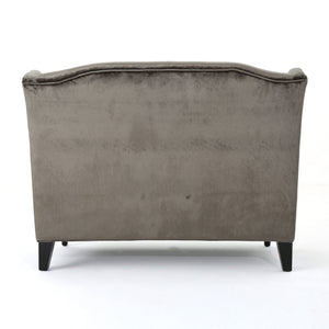 Nurturing - Upholstered Loveseat With Wing Back And Diamond Tufting