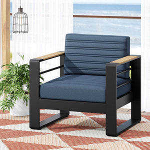 Giovanna Club Chair Set With Aluminum Frame