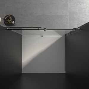 56"-60"W x 76"H Frameless Shower Door