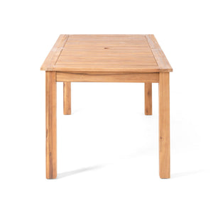 Outdoor Expandable Dining Table With Square Legs