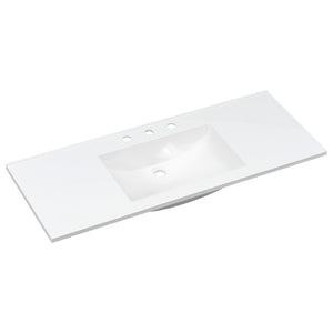 48" Composite Bathroom Vanity Top with Integrated Basin