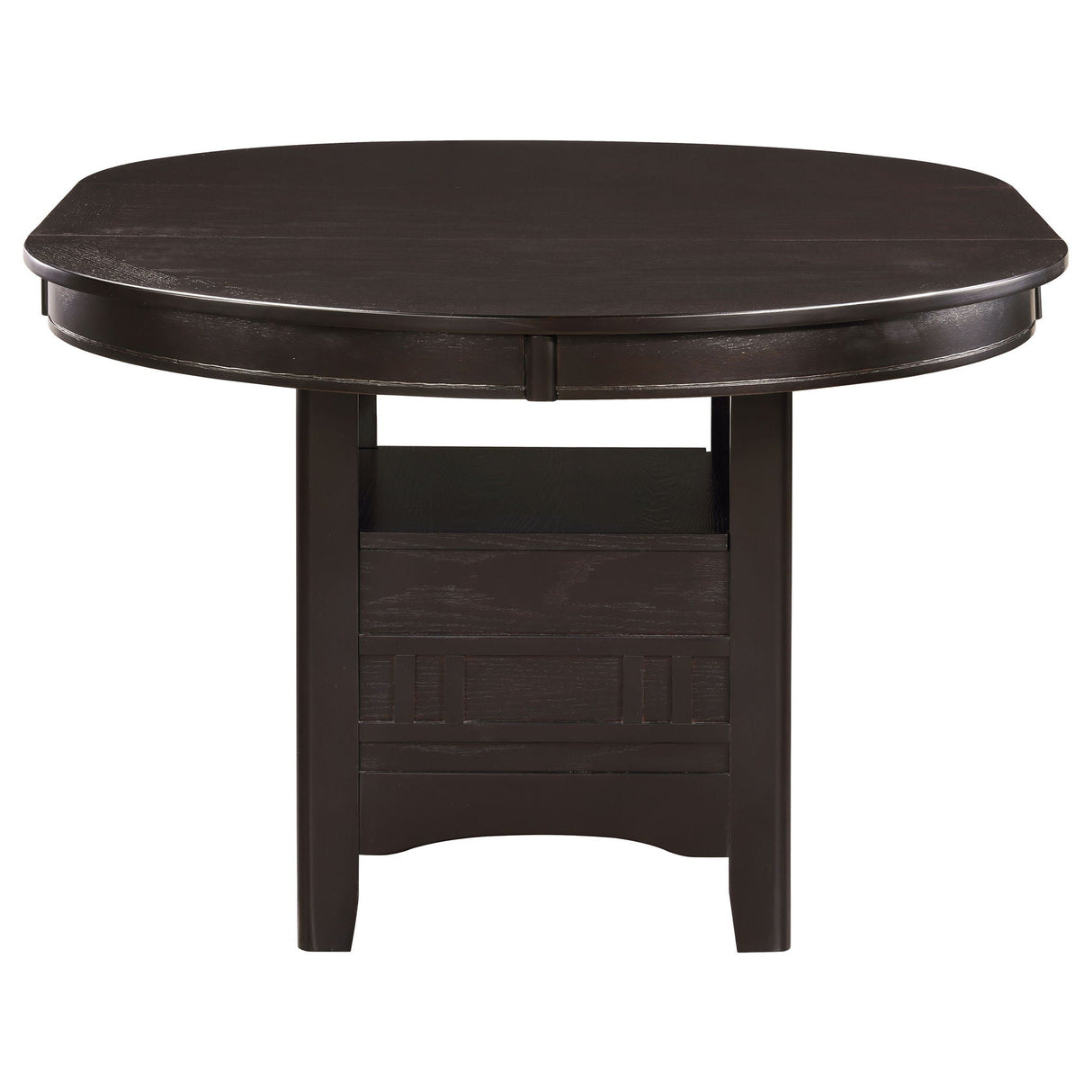Lavon Oval 60-inch Wood Extension Leaf Dining Table Espresso