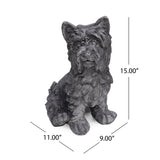 Cricket Dog Cast Stone Garden Statue