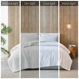 King/Cal King Plush to Sherpa Comforter Set