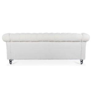 Rolled Arm Chesterfield 3 Seater Sofa