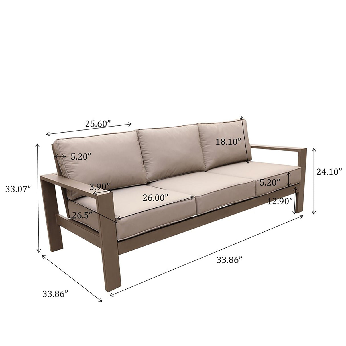 Sofa, Powdered