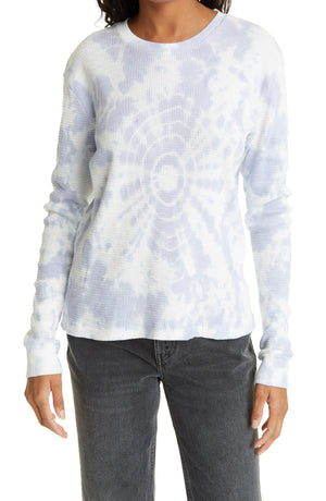 ReDone Women's Lilac Long Sleeve Thermal Tee - Small