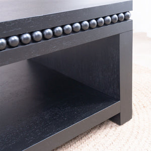 Modern Coffee Table With Beaded Trim