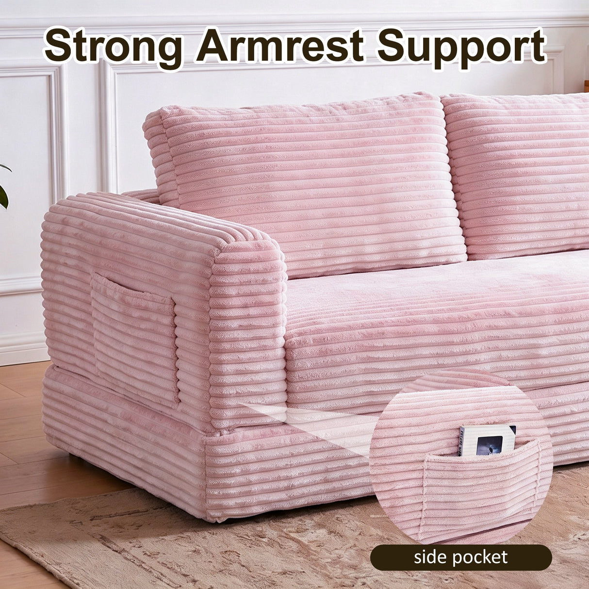 55 Inch Convertible Futon Sofa Bed