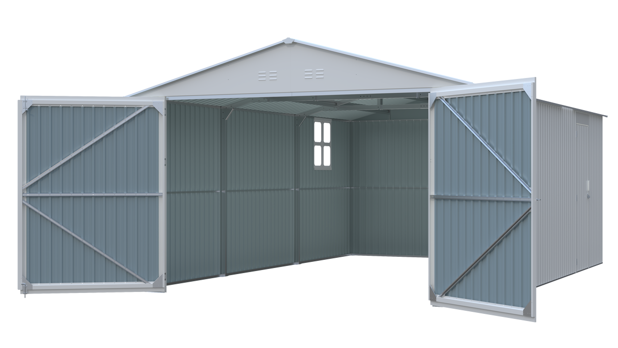 Outdoor Storage Shed 20x13 FT - Metal Garden Utility Shed
