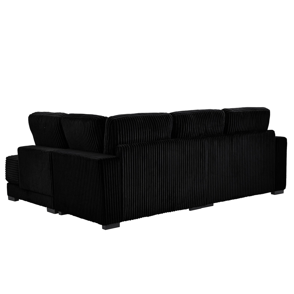 93" Sectional Sofa Couch with Reversible Chaise Lounge