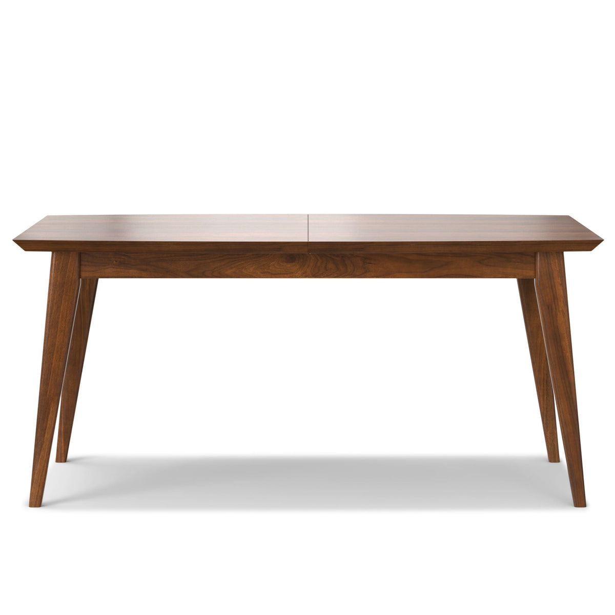 Rectangular Dining Table with Durable Solid Rubberwood Construction - Brown