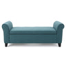 Hayes - Armed Storage Bench With Rolled Arms And Button Tufting