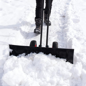 30" Heavy Duty Snow Shovel with Wheels