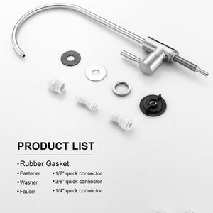 Modern Design, Lead Free Drinking Water Faucet - Brushed Nickel