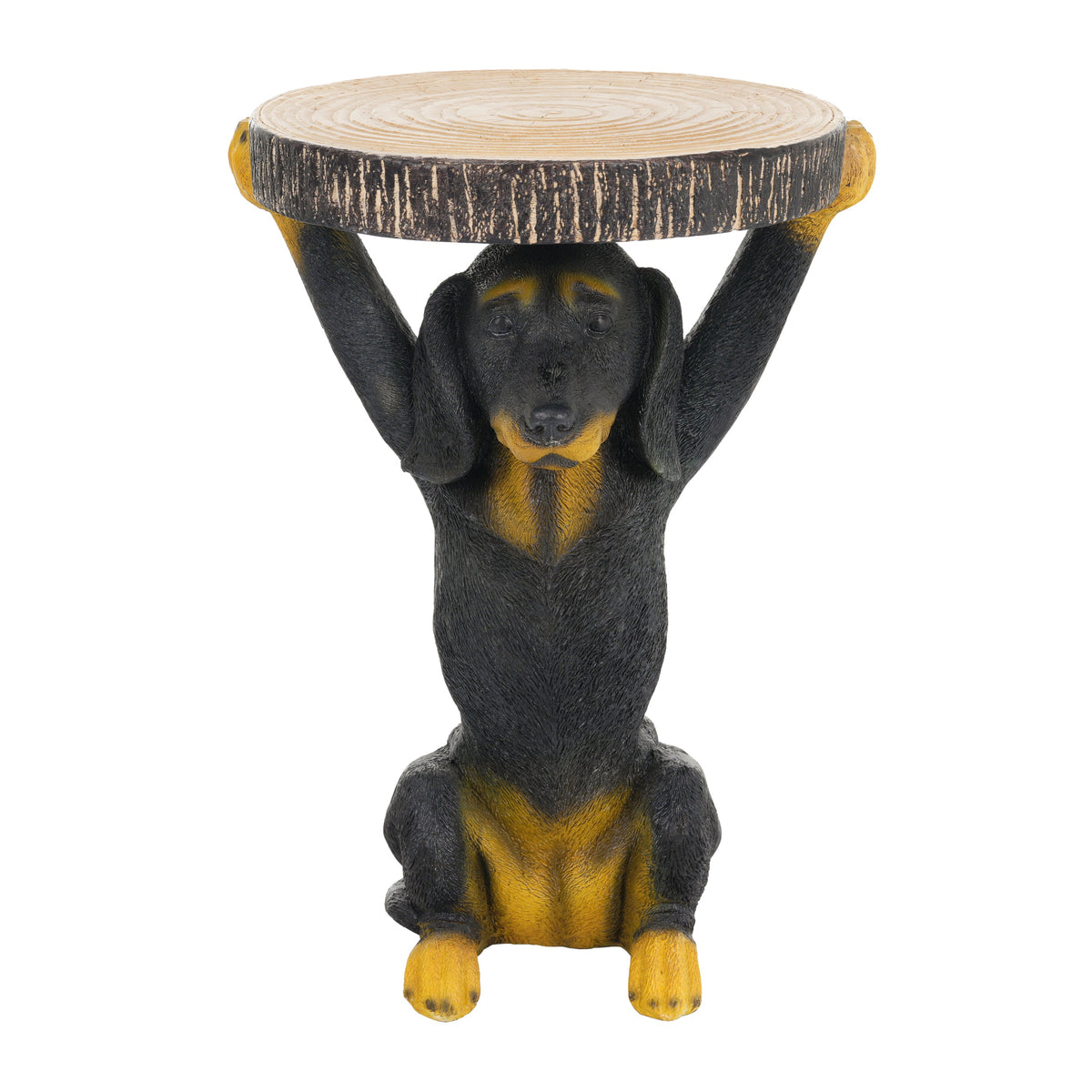 Whimsical Black Dog MGO Side Table