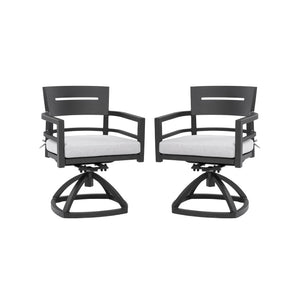 Outdoor Patio Aluminum Swivel Rocker 2PCs with Sunbrella Cushions