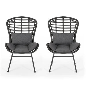 Calypso - Outdoor Chair With Water Resistance Cushion And Iron Frame